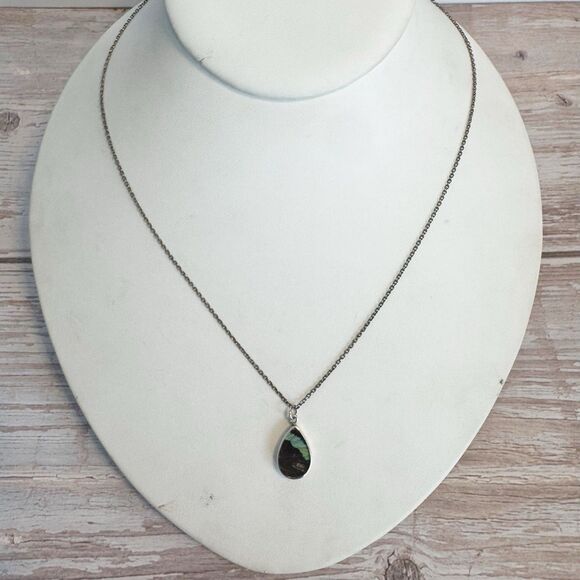 950 Silver Morpho And Red Butterfly Two Sided Pendant Necklace Fairycore Whimsy - Picture 13 of 16